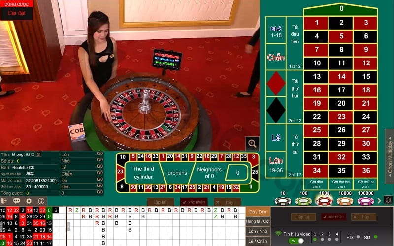 Cách chơi Roulette trực tuyến